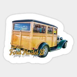 1932 Ford Model B Woody Station Wagon Sticker